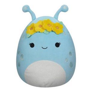 Squishmallows 11" Neelu Pastel Blue Alien with Flower Crown Little Plush